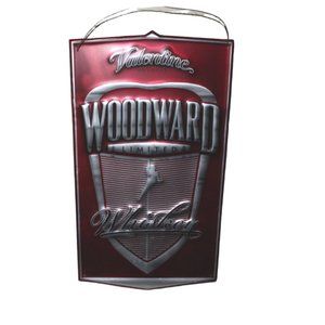 Valentine Detroit Woodward Limited Whiskey Metal Sign